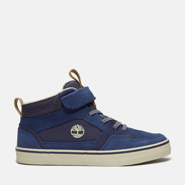Timberland - Stone Jump Mid Trainer for Youth in Dark Blue