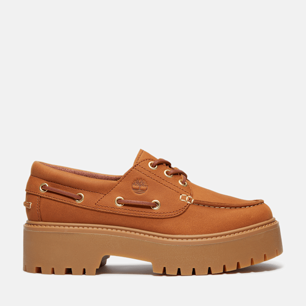 Timberland - Stone Street Platform Boat Shoe for Women in Brown