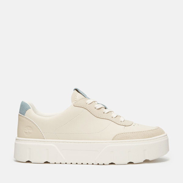 Timberland - Laurel Court Lace Up Trainer for Women in Beige/Light Blue