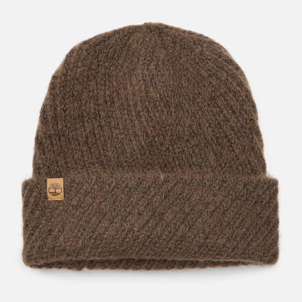 Timberland - Diagonal Stitch Beanie in Brown