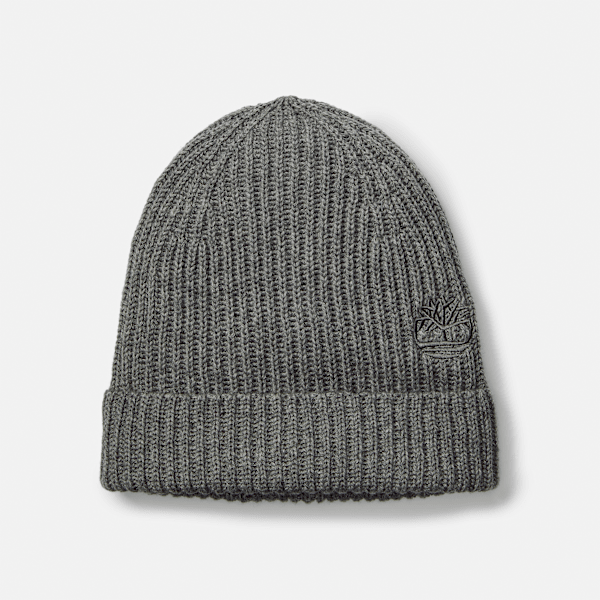 Timberland - Wool Blend Beanie in Dark Grey
