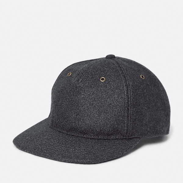 Timberland - All Over Wool Baseball Cap in Dark Grey