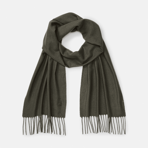 Timberland - Solid Woven Scarf in Green