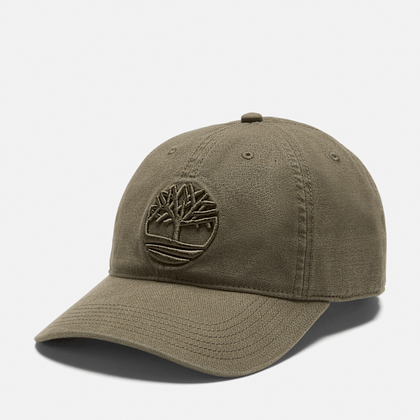 Timberland Soundview Embroidered Baseball Cap In Green Green
