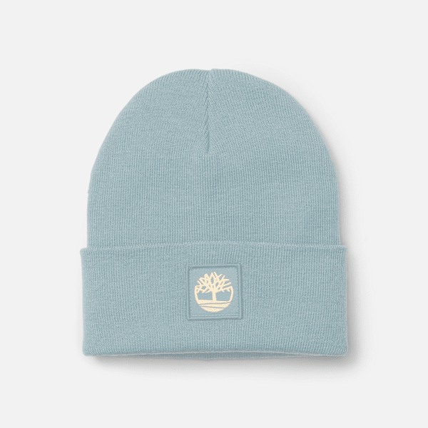 Timberland - Tonal Patch Beanie in Grey