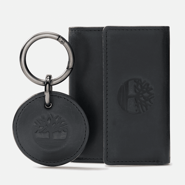 Timberland - Trifold w/Fob Set in Black