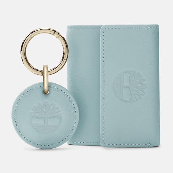 Timberland - Set con portachiavi Trifold grigio