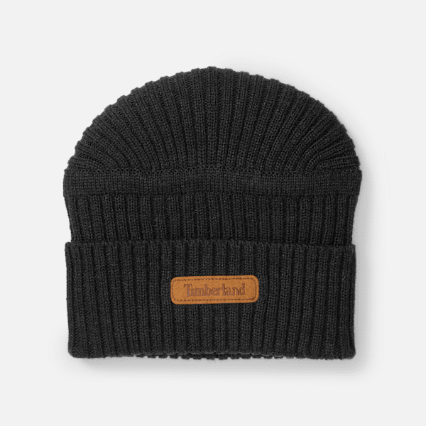 Timberland - Gulf Beach Ribbed Beanie in Black