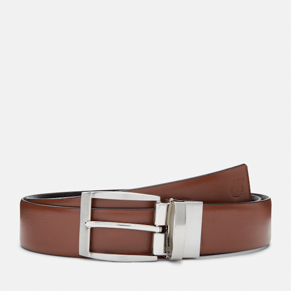 Timberland Orrington Reversible Leather Belt For Men In Brown Size Xl