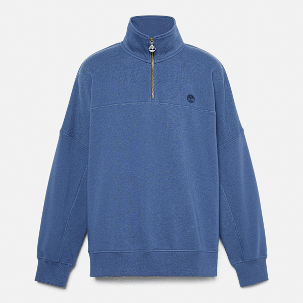 Timberland - Quarter-Zip Sweatshirt for Men in Dark Blue