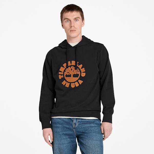 Timberland - Hoodie met print voor heren in zwart