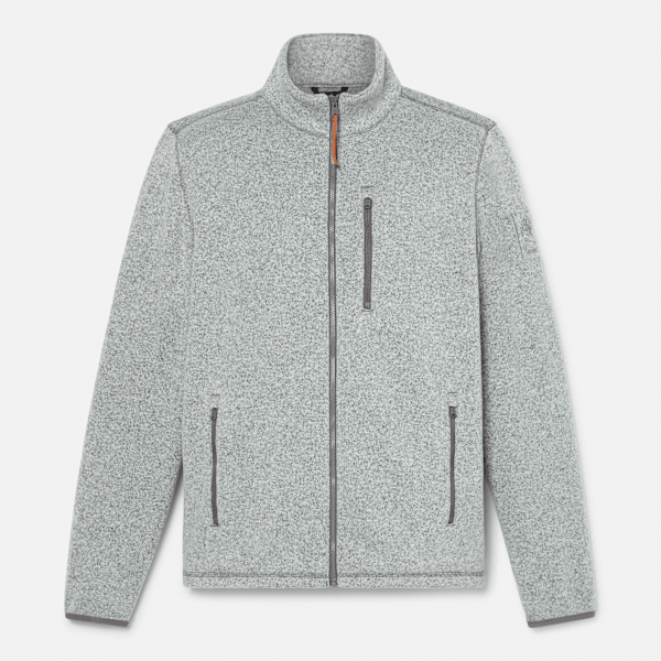 Timberland - Melange Fleece Jacket for Men in Dark Grey
