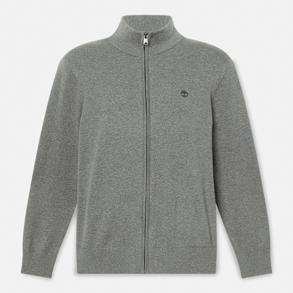Timberland - Williams River Cotton Full-Zip Jumper for Men in Grey