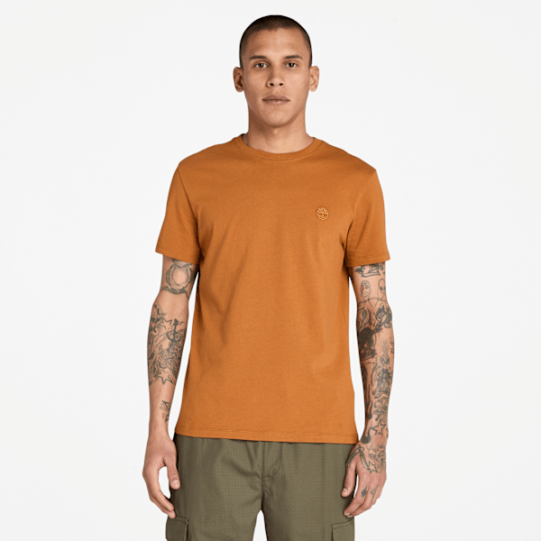 Timberland - Dunstan River Kurzarm-T-Shirt für Herren in Braun, Herren, Braun, Größe: XL