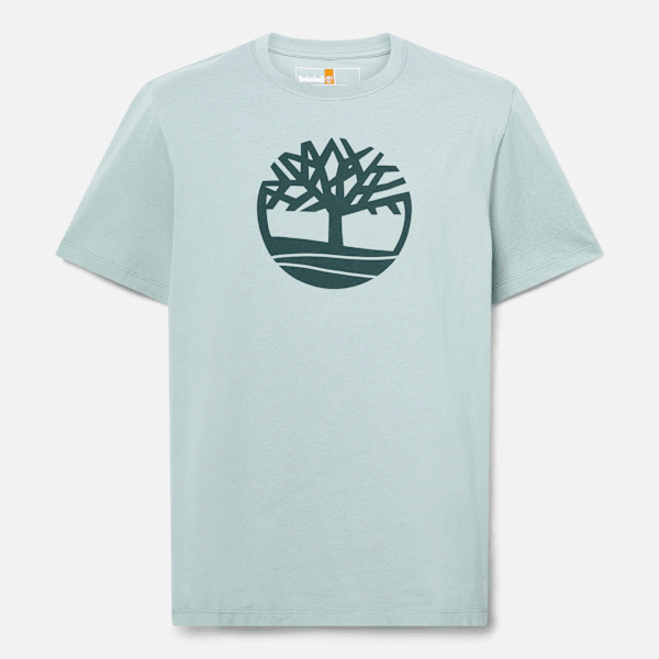 Timberland - T-shirt de Manga Curta com Logótipo da Árvore Kennebec River para Homem em cinzento