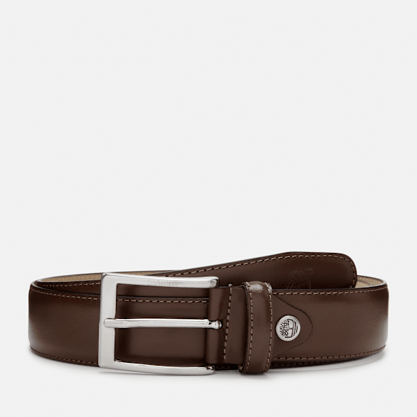Timberland Birch Point Leather Belt For Men In Brown Size Xl