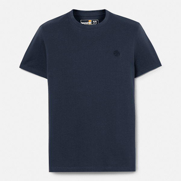 Timberland Blu - T-Shirt A Maniche Corte Dunstan River Da Uomo In Scuro, Uomo, Taglia: L