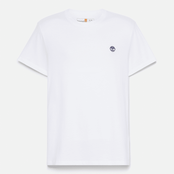 Timberland Bianco - T-Shirt A Maniche Corte Dunstan River Da Uomo In Uomo, Taglia: M