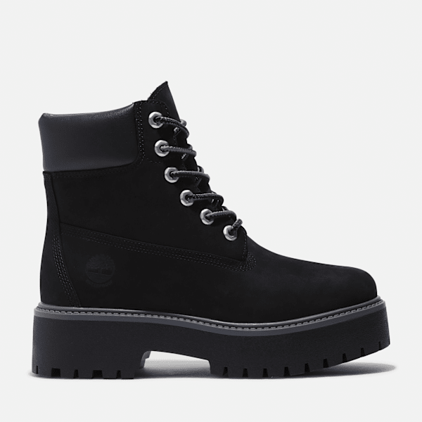 Timberland Stone Street Platform 6-Inch Waterproof Boot For Women In Black Size 5
