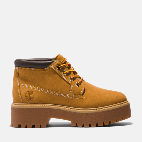 Timberland Stone Street Mid Waterproof Boot For Women In Yellow,  Size 5