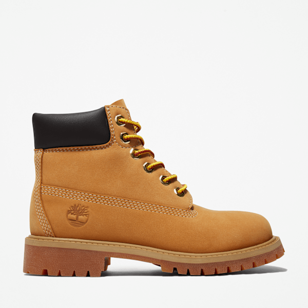 Timberland Premium 6-Inch Waterproof Boot For Youth In Yellow Size 12.5