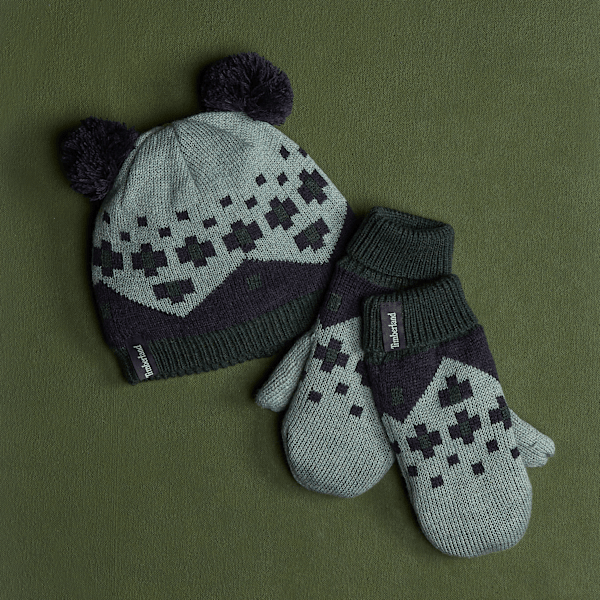 Timberland - Fair Isle-set voor kinderen in grijs