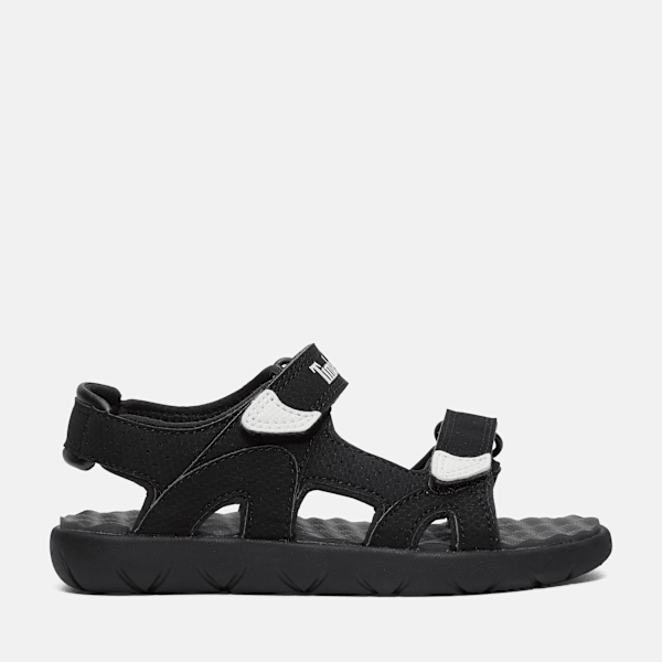 Timberland Perkins Row Backstrap Sandal For Youth In Black Size 1