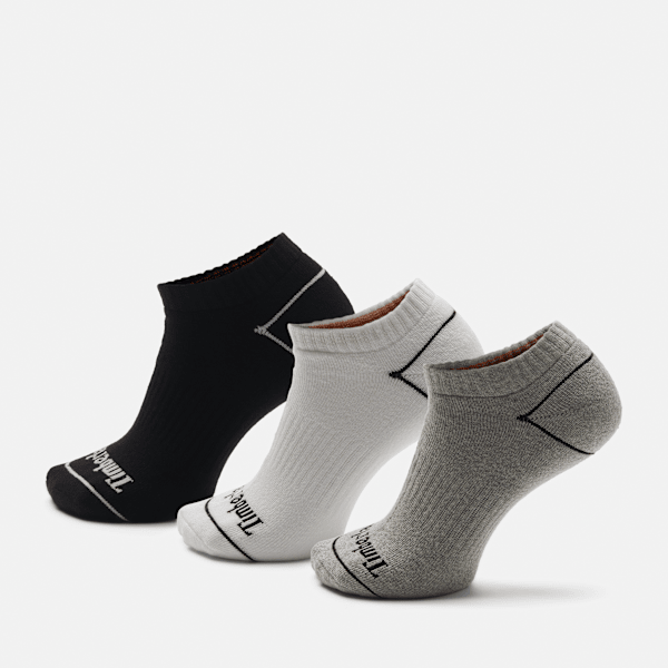 Timberland - Bowden 3-Pack Full Cushion No Show Sock in Multicolour