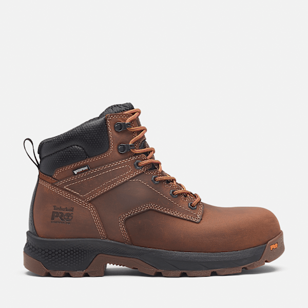 Timberland - Wasserfester TiTAN EV 6-Inch-Arbeitsstiefel mit Zehenschutz aus Verbundwerkstoff für Herren in Braun, Herren, Braun, Größe: 41