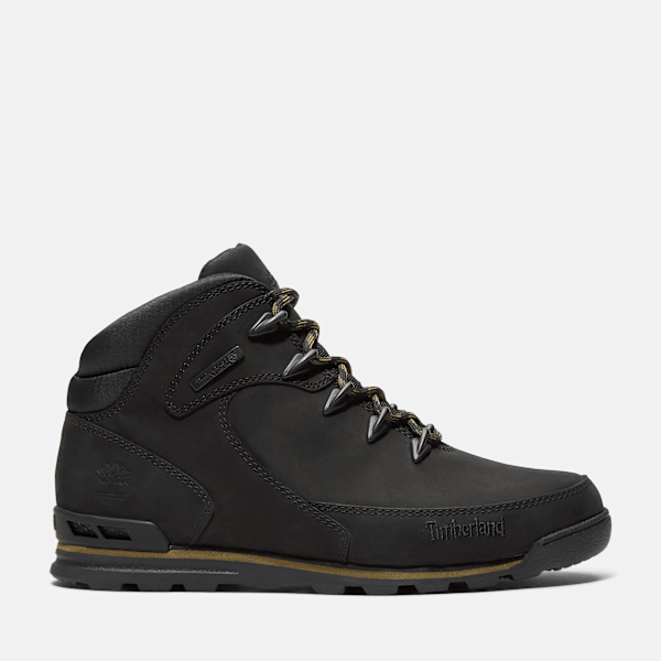 Timberland Euro Rock Mid Hiking Boot For Men In Black Size 6.5