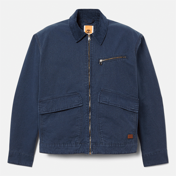 Timberland - Strafford Washed Canvas Jacket for Men in Dark Blue