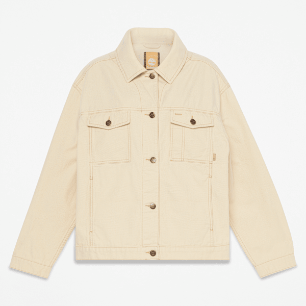 Timberland - Canvas Trucker Jacket for Women in Beige