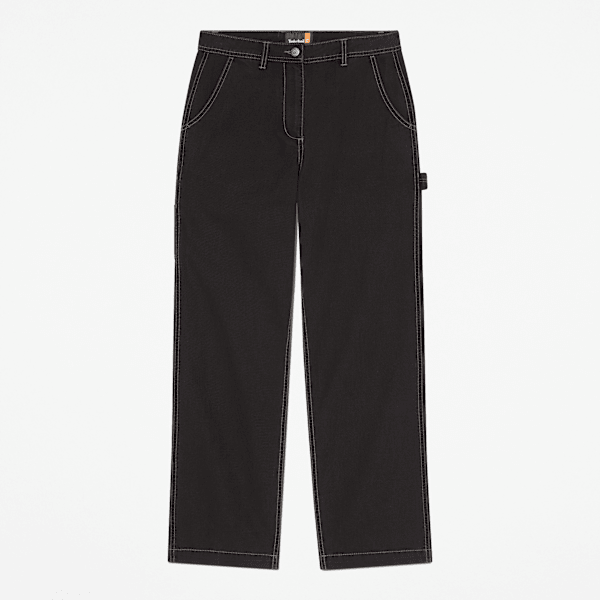 Timberland - Canvas Straight Trouser for Women in Black