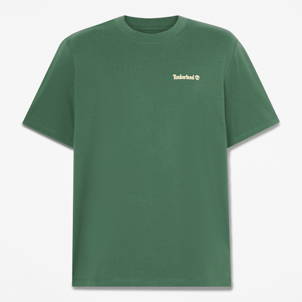 Timberland - T-Shirt mit Magnetgrafik für Herren in Dunkelgrün, Herren, Grün, Größe: S