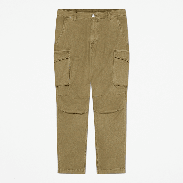 Timberland Garment Dyed Bedford Cargo Trouser For Men In Green Size 31