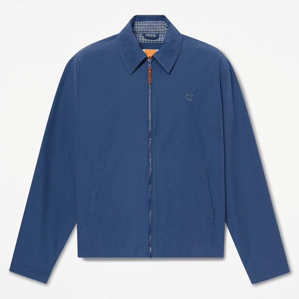 Timberland - Strapazierfähige, wasserabweisende Stratham-Bomberjacke aus Baumwolle für Herren in Dunkelblau, Herren, Blau, Größe: S