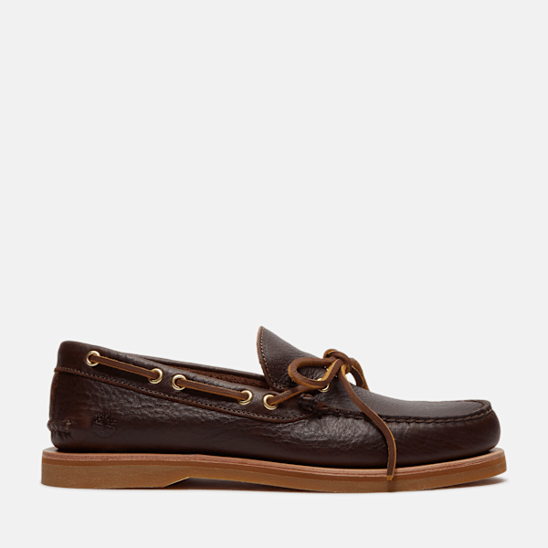 Timberland Crafted Boat Shoe For Men In Dark Brown Size 9.5