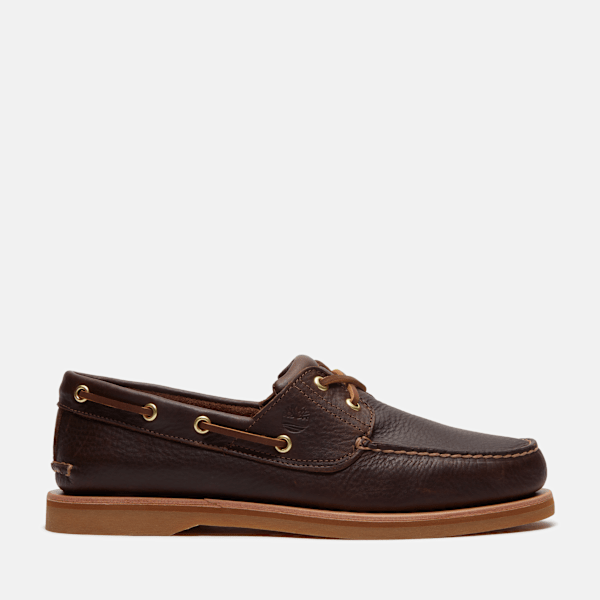 Timberland Crafted Boat Shoe For Men In Dark Brown Size 8.5