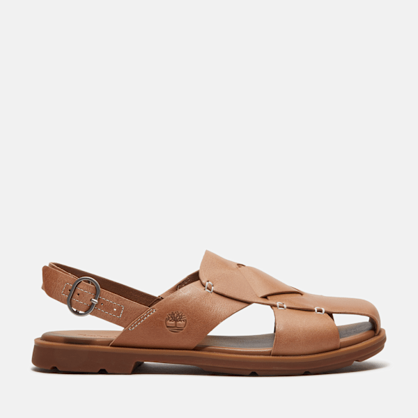 Timberland Calista Bay Backstrap Sandal For Women In Brown Size 3.5