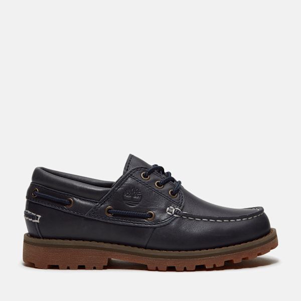 Timberland Authentic Boat Shoe For Youth In Dark Blue Size 12.5
