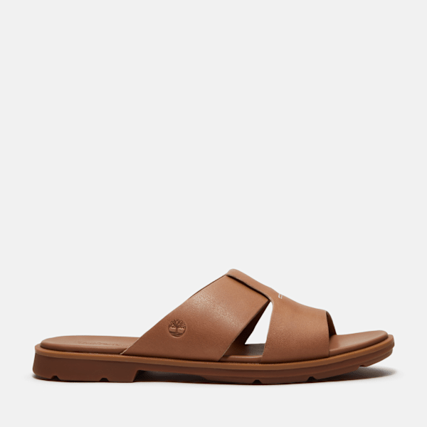 Timberland Calista Bay Slide Sandal For Women In Brown Size 3.5