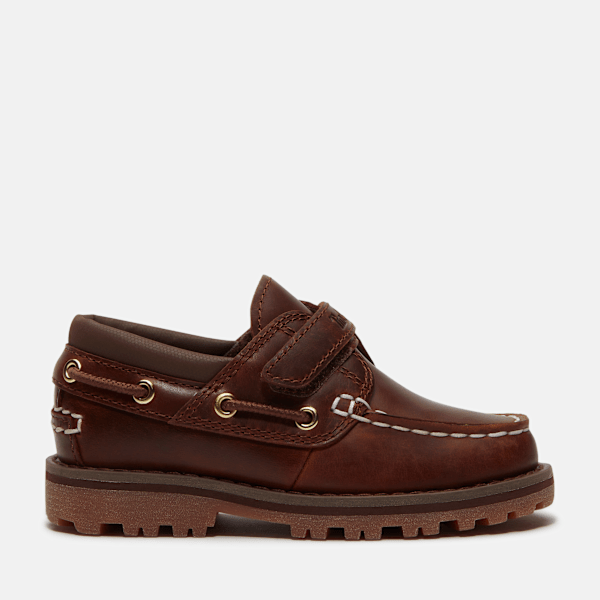 Timberland Authentic Boat Shoe For Toddler In Brown Size 4.5