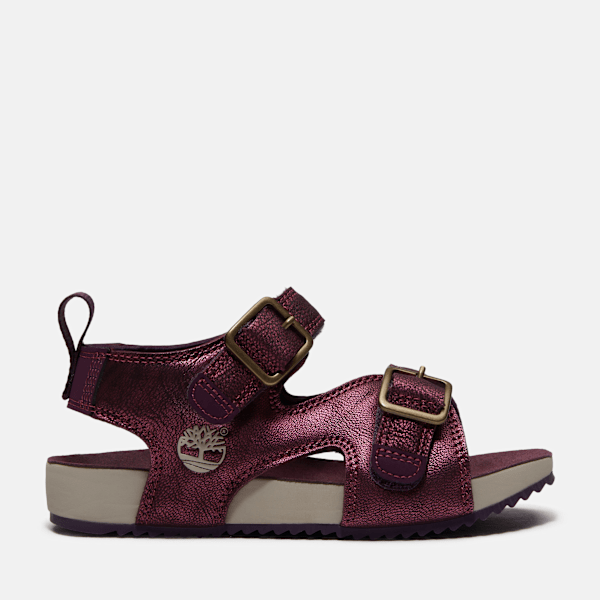 Timberland Castle Island Backstrap Sandal For Youth In Purple Size 2.5