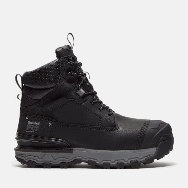 Timberland - Wasserfester, ultraleichter Boondock 6-Inch-Arbeitsstiefel mit Isolierung und Zehenschutz aus Verbundstoff für Herren in Schwarz, Herren, Schwarz, Größe: 43