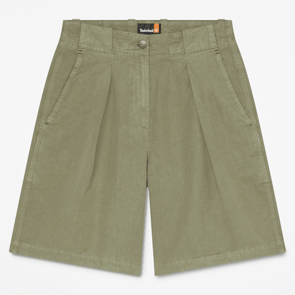 Timberland - Bermudashorts aus Baumwoll-Leinenmischung für Damen in Grün, Damen, Grün, Größe: 33