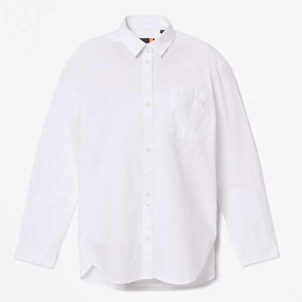 Timberland - Poplin Long-Sleeve Shirt for Women in White