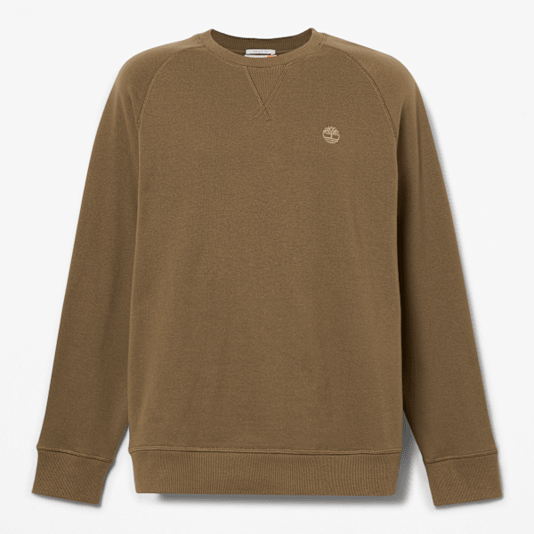 Timberland Exeter River Crewneck Sweatshirt For Men In Green/Brown Size Xl