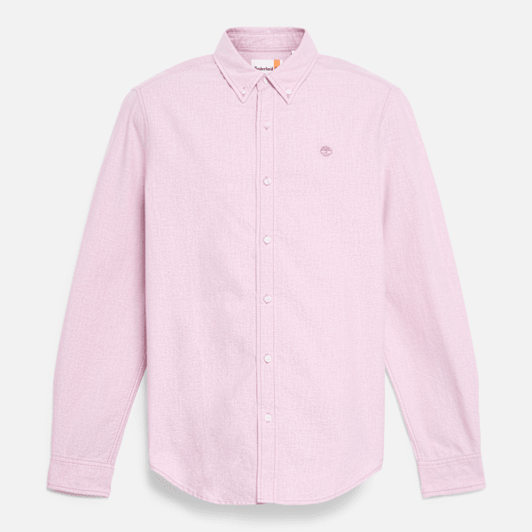 Timberland - Oxford Striped Shirt for Men in Pink