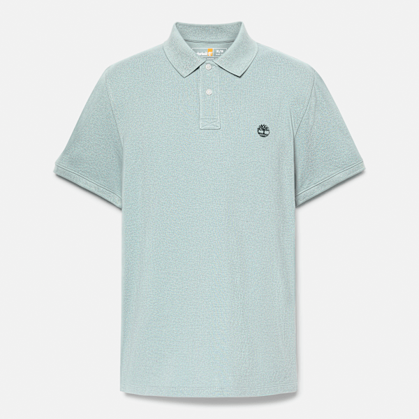Timberland - Millers River Pique Short-Sleeve Polo for Men in Grey
