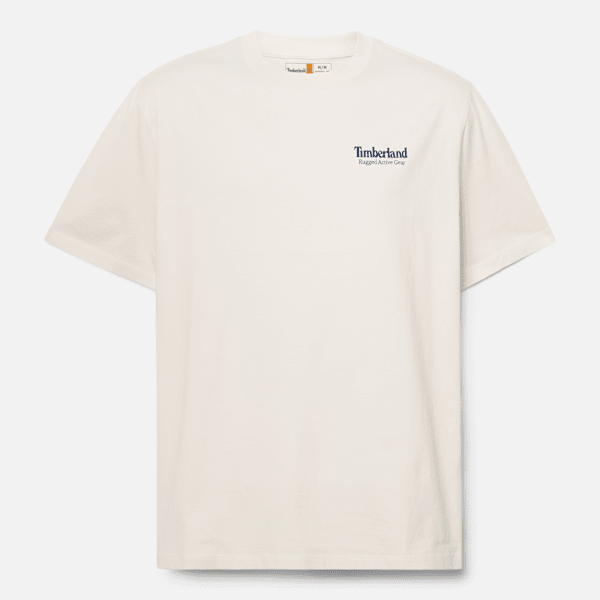 Timberland - Rugged Active Gear Back Graphic T-shirt for Men in White